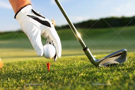 تصویر با کیفیت ورزش گلف دستکش
